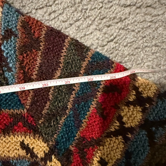 David Brooks Colorful Hand Knitted Cardigan - Picture 8 of 8